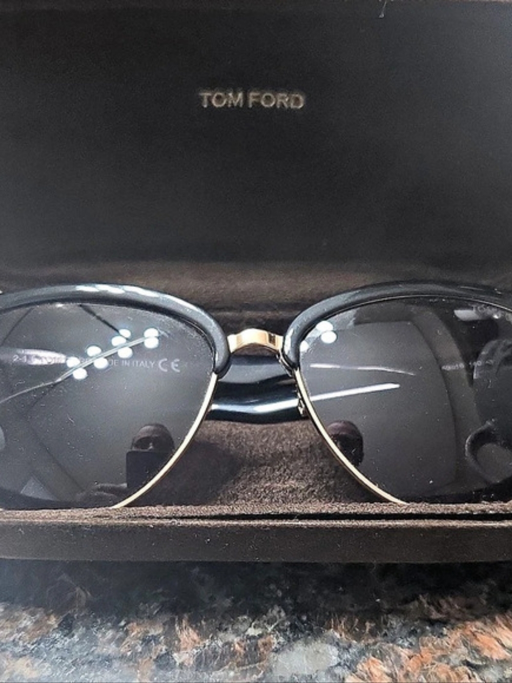 Tom Ford Black & Gold Sunglasses